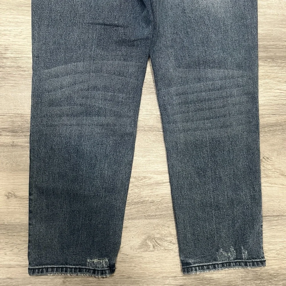 Vervet Distressed High Rise Crop‎ Straight Leg Denim Jeans Sz 30 - Picture 4 of 10